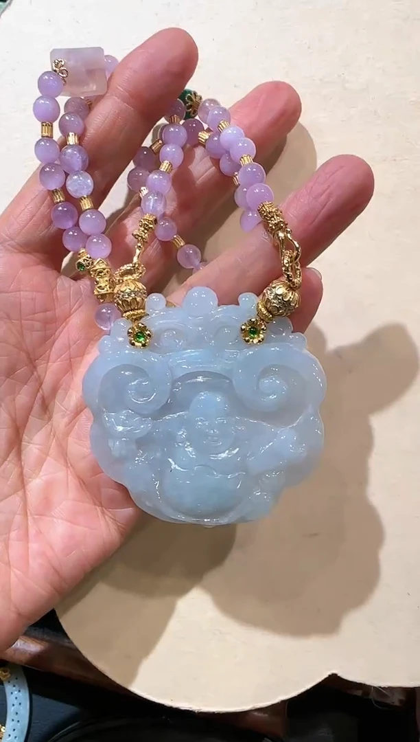 【闪购商品】翡翠颈饰未镶嵌国风