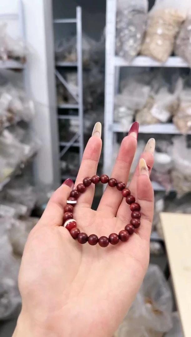 【闪购商品】染料紫檀（血檀）手串未镶嵌D-A557060