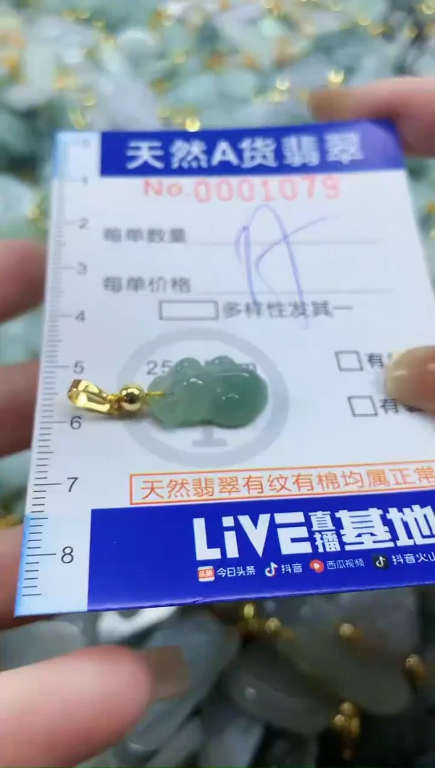 颈饰未镶嵌翡翠天然A货翡翠