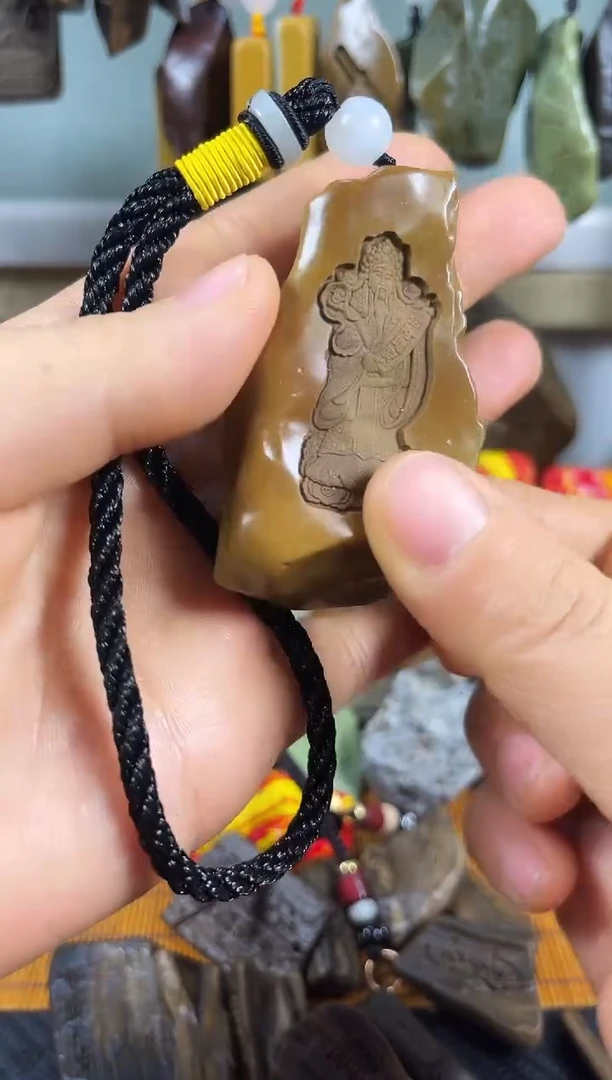 原石雕刻   默认打孔穿绳97
