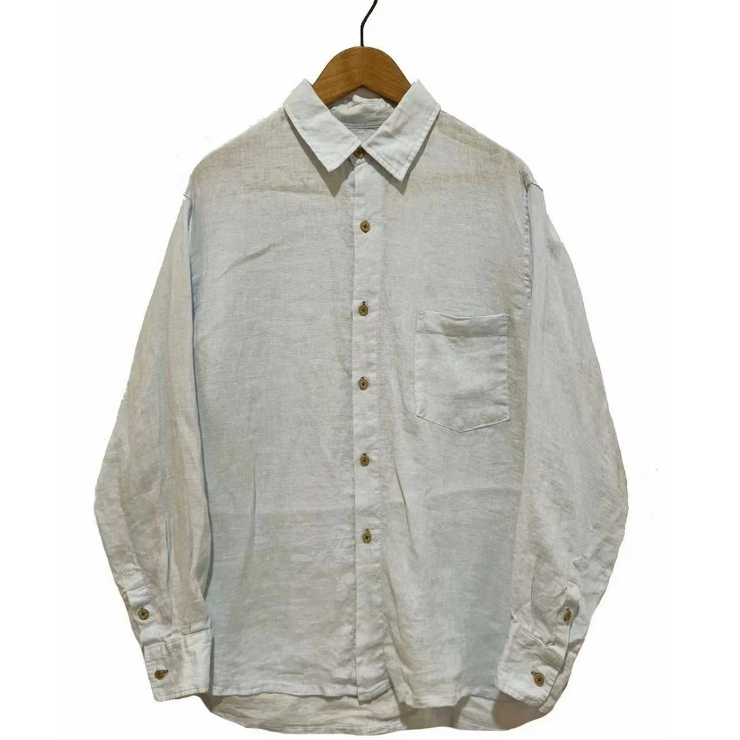 涟香家左岸迷香衬衫翻领上衣9030多色衬衫宽松休闲百搭衬衣长袖