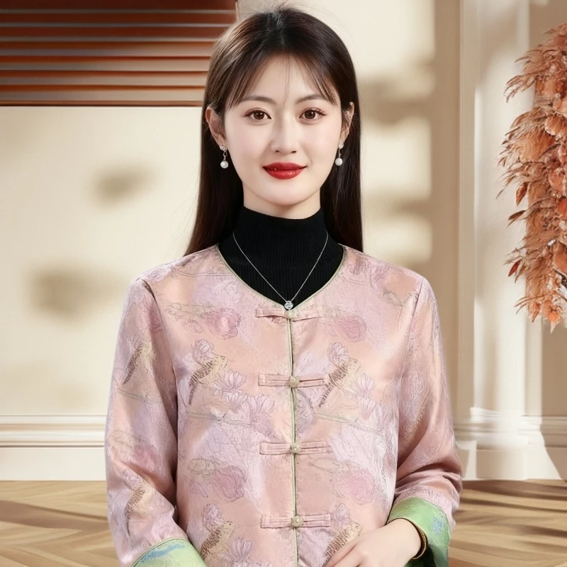 8872-新中式锦绣华韵国风盘扣外套