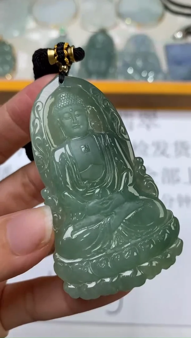 未镶嵌挂件翡翠302729   多人