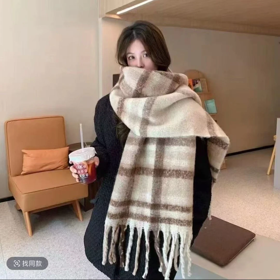 NNN-韩系韩风复古大版秋冬防寒防风保暖围巾