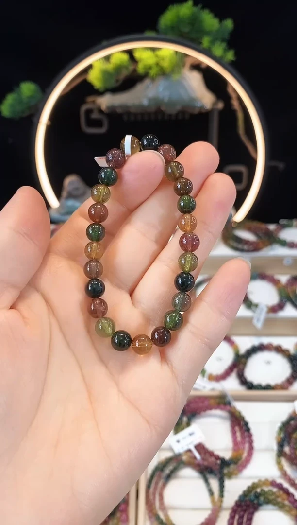 手链未镶嵌碧玺G2498素圈颜色微差