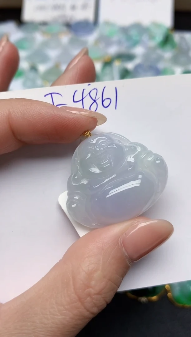 颈饰18K金镶嵌翡翠天然缅甸A货翡翠百元以上9元证书费自理