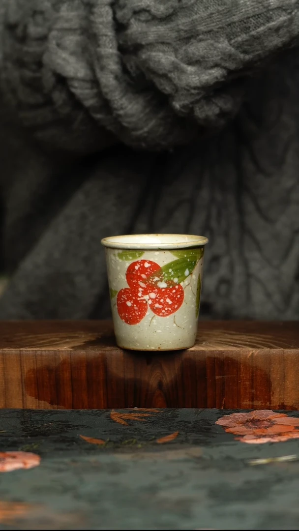 杯釉下彩手工手绘同款陶器