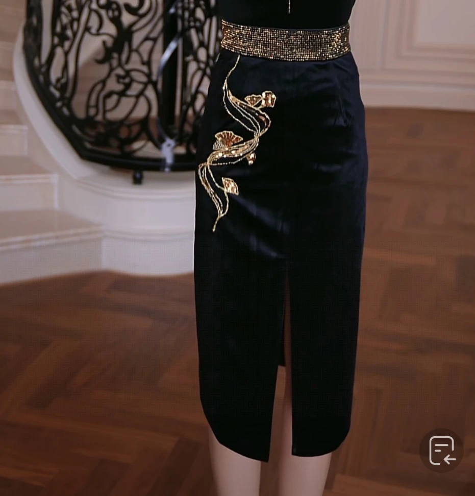 FNN【芙娜妮】2025新款休闲洋气衣服女套装气质女装裙子F2530850B