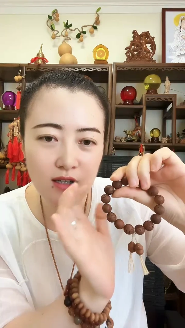 桃木老桃枭福禄吉祥手链