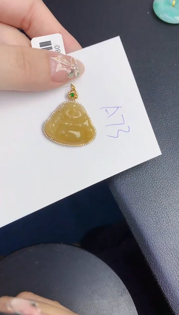 【闪购商品】翡翠颈饰18K金镶嵌0000000000