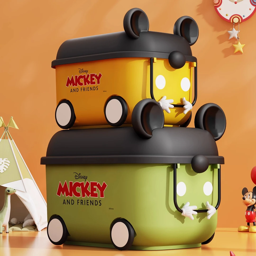 迪士尼玩具收纳箱特大号容量衣服衣裤储物箱简约家用收纳整理神器