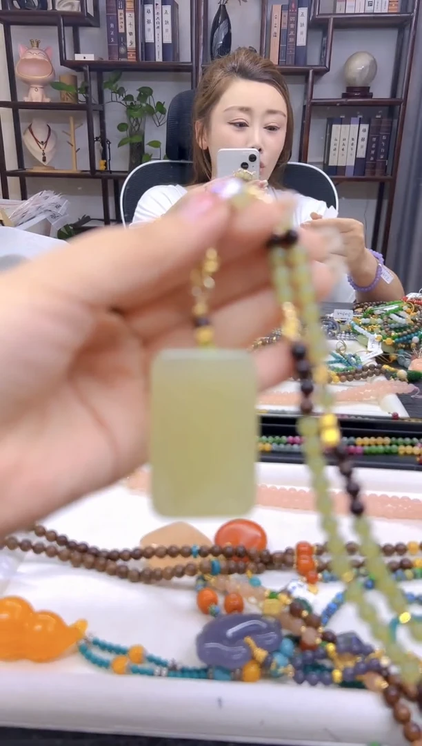 和田玉未镶嵌毛衣链DIY款M570