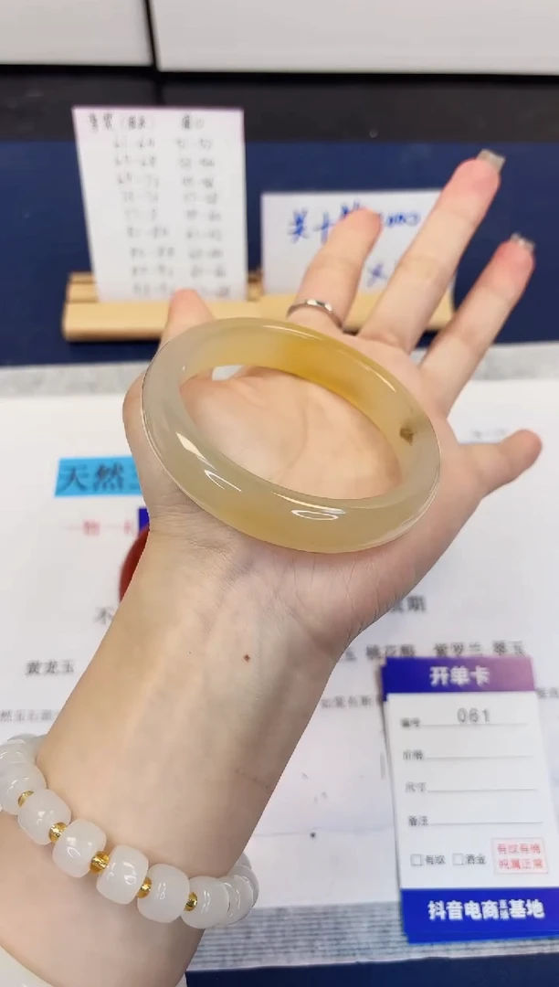 【闪购商品】石英质玉手镯未镶嵌61-财气镯-圈口60