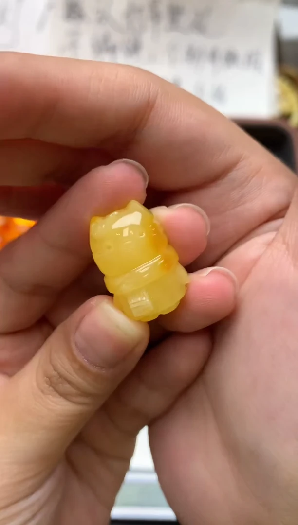 【闪购商品】琥珀珠宝奇石未镶嵌052琥珀蜜蜡 微瑕 花粉 小坑 划痕