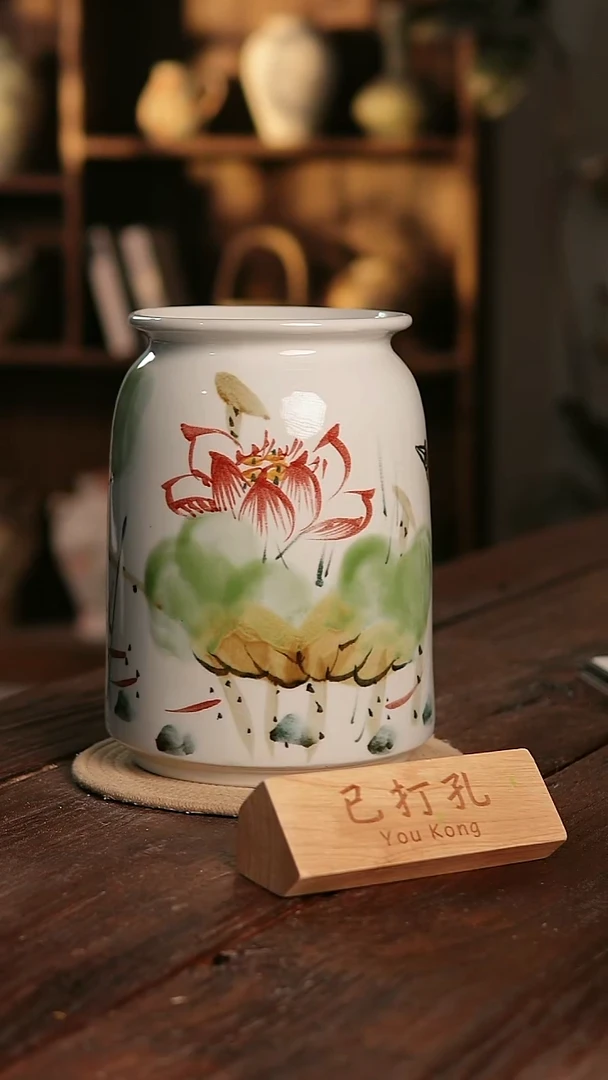 摆件13-375微瑕高度28口径15已打孔误差2