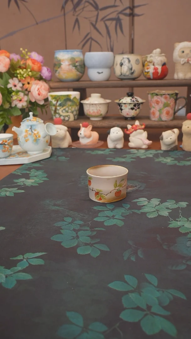 李辉熠  小柿子竹节杯