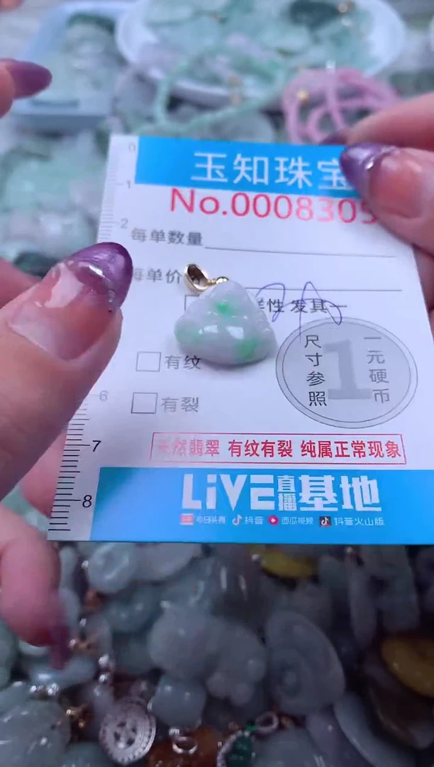 翡翠未镶嵌吊坠(不含链)8305