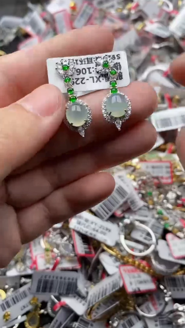 【闪购商品】翡翠戒指银S925镶嵌888888---2