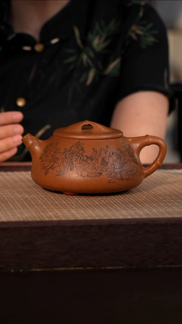 茶壶紫砂蟹黄段  530cc