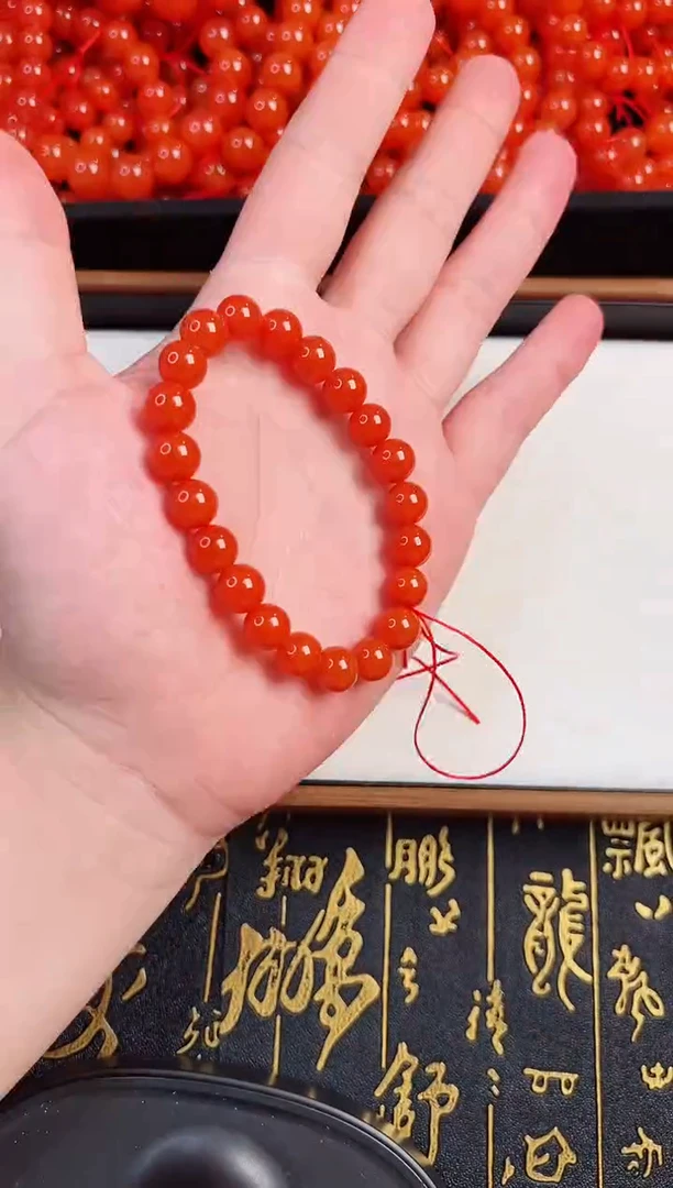 未镶嵌手串南红玛瑙保山杨柳滴水洞亮光高品9+