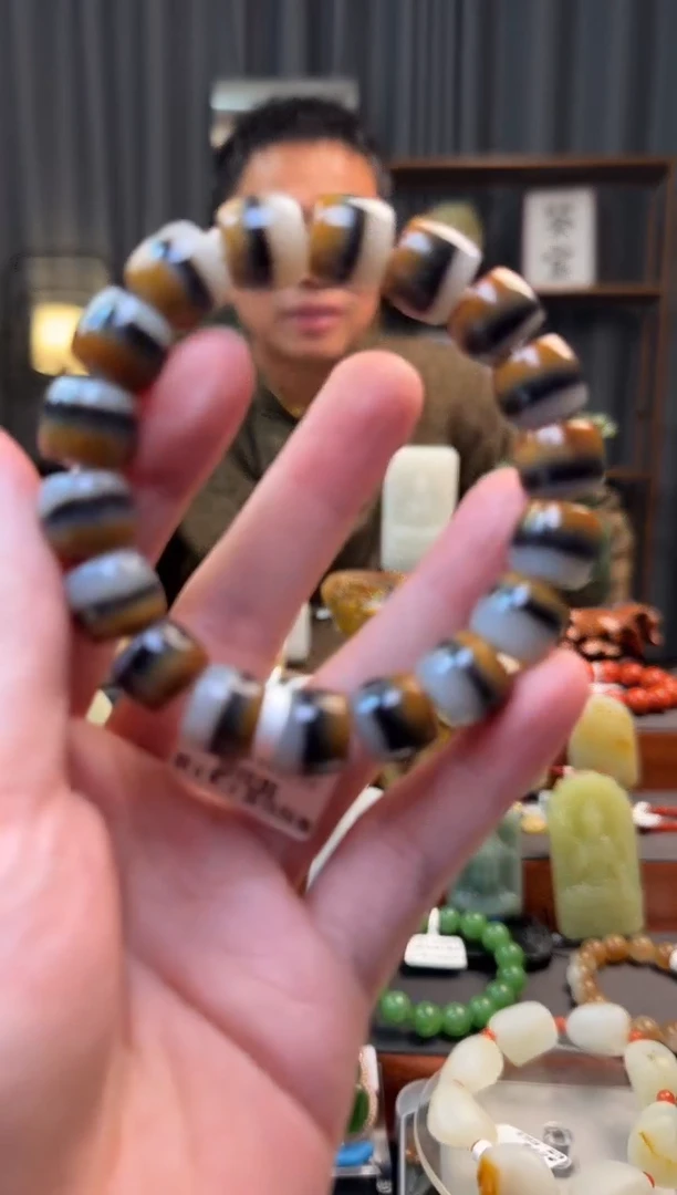 吊坠(不含链)未镶嵌和田玉手串