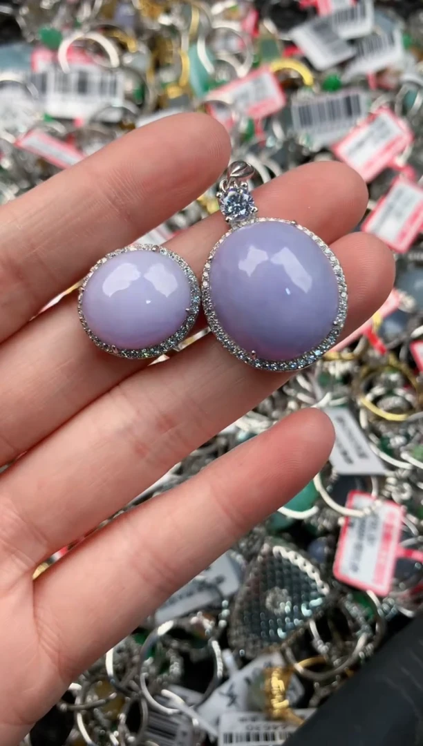 银S925镶嵌戒指翡翠10                  2