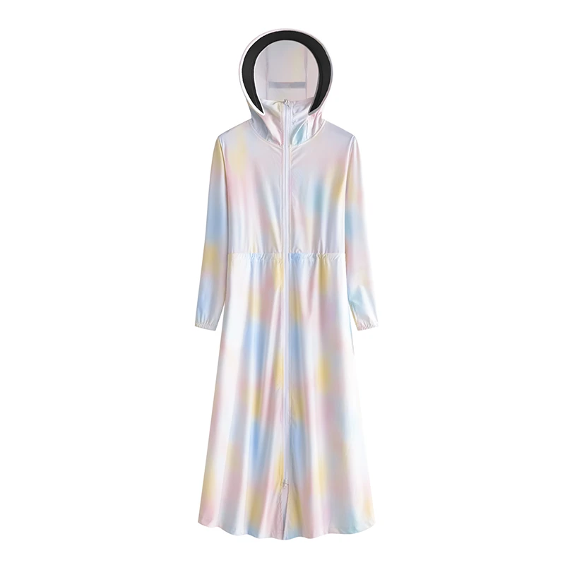 门店5&49！薄荷曼波！防紫外线UPF100+凉感原纱长款防晒衣C21045