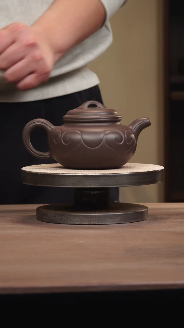 【闪购商品】紫砂茶壶天青仿古如意