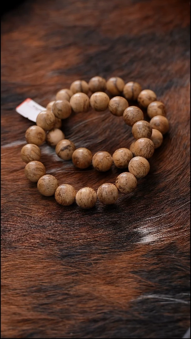 沉香手串卓CL674香港虎斑棋卡13mm天然野多样性发一