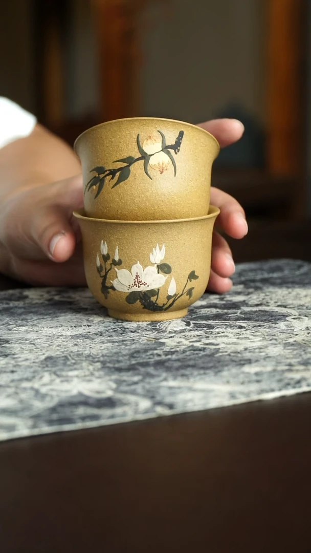 茶杯紫砂10号宜兴紫砂原矿作品