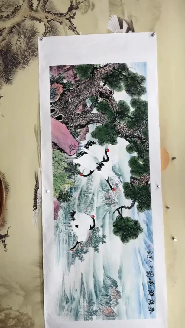 【闪购商品】国画杨道泉12平尺画作-春归祥和图