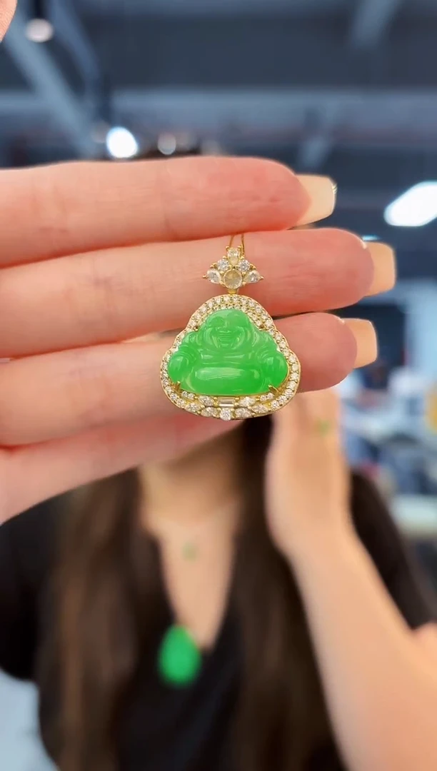 翡翠未镶嵌颈饰 缅料A货/支持复检/一件