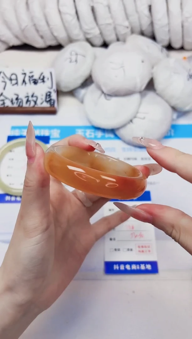 石英质玉手镯未镶嵌301-财气镯-圈口55