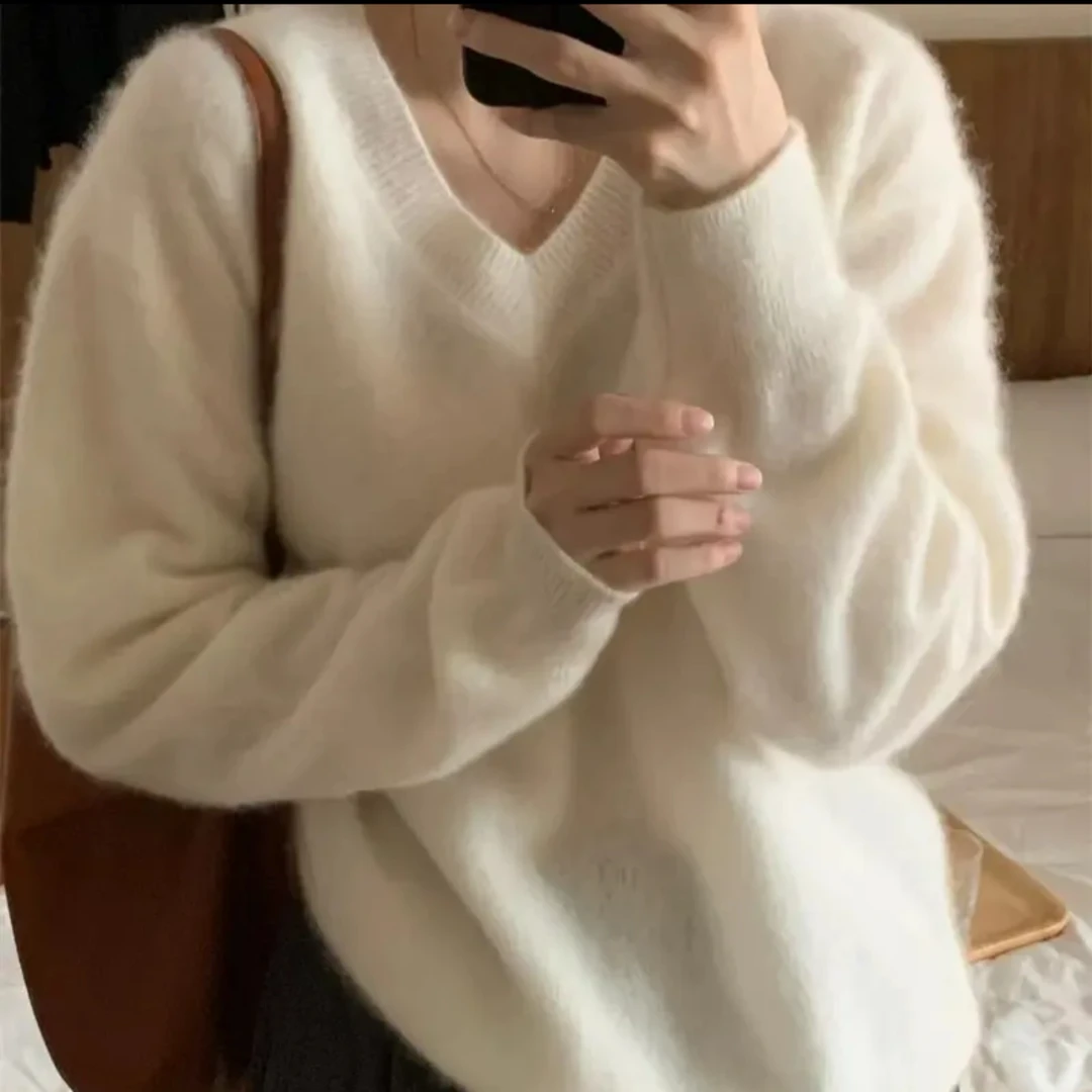 【901-950】现货女士秋冬高奢款动物毛针织衫工厂直销