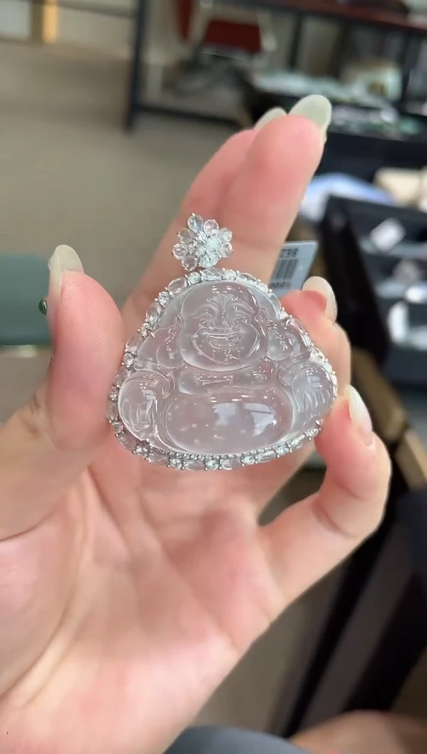 18K金镶嵌挂件翡翠ZHG00829-20