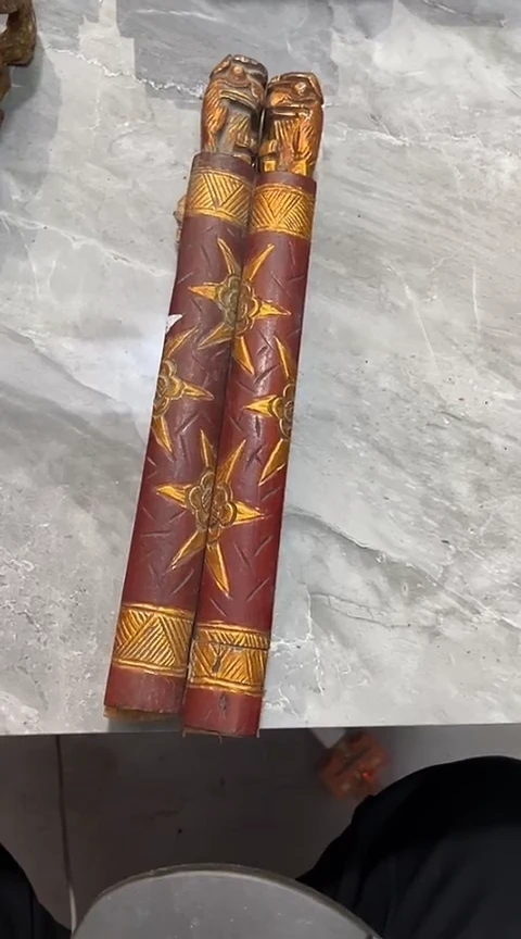 【闪购商品】香榧木2个孤品木雕60