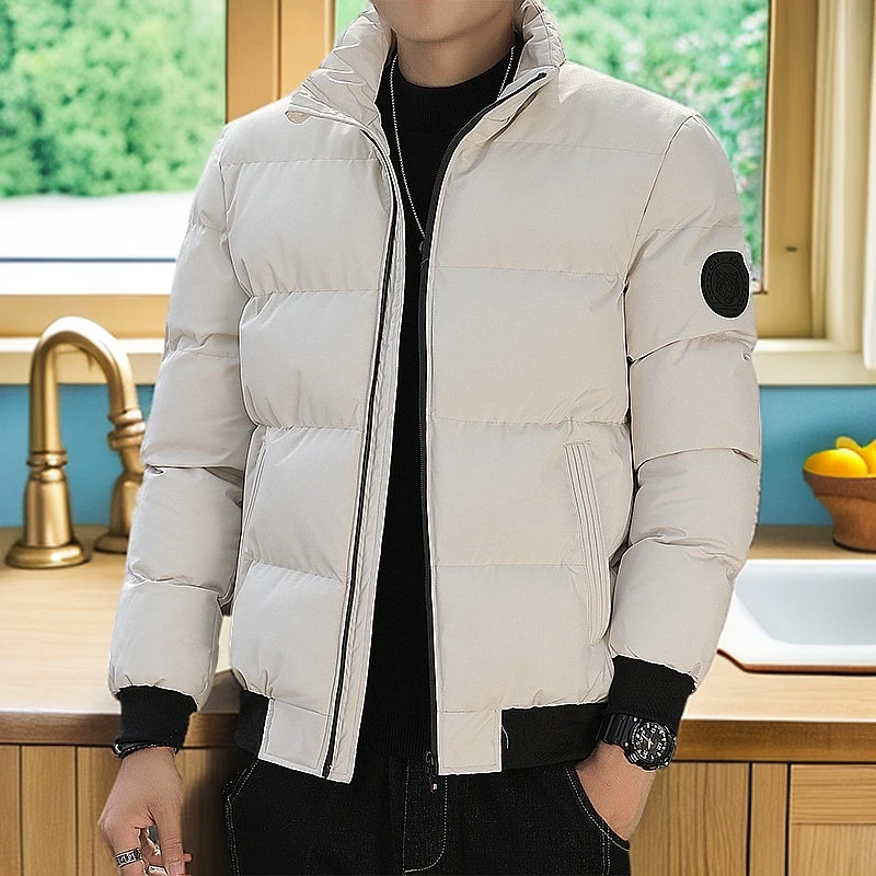 男士棉衣冬季新款立领耐磨棉服男装保暖短款上衣棉袄加厚休闲修身