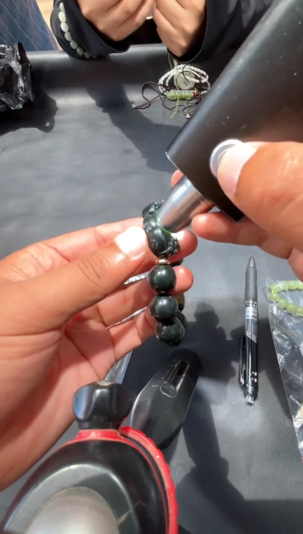 手串未镶嵌和田玉赵**锅和田玉手串