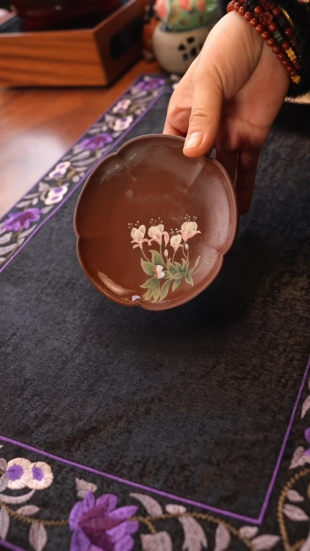 茶壶紫砂紫泥盘子