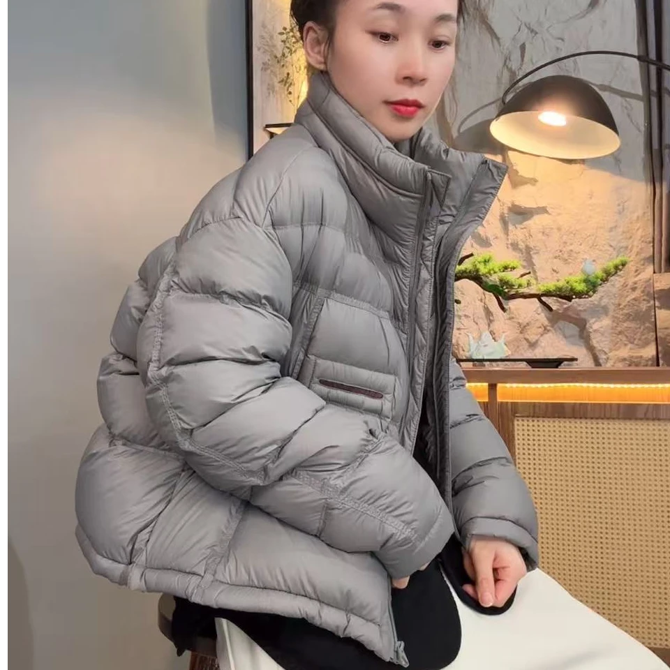 2025冬季新款洋气百搭立领保暖羽绒服女款7736