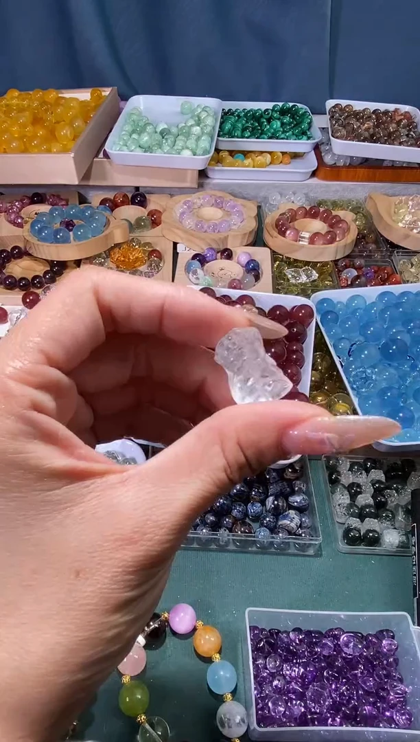 未镶嵌手串水晶白水晶扎基拉姆宽卡13单颗