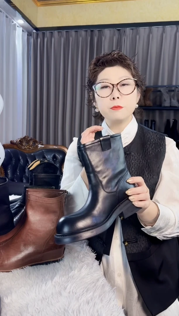 631-17马丁靴圆头