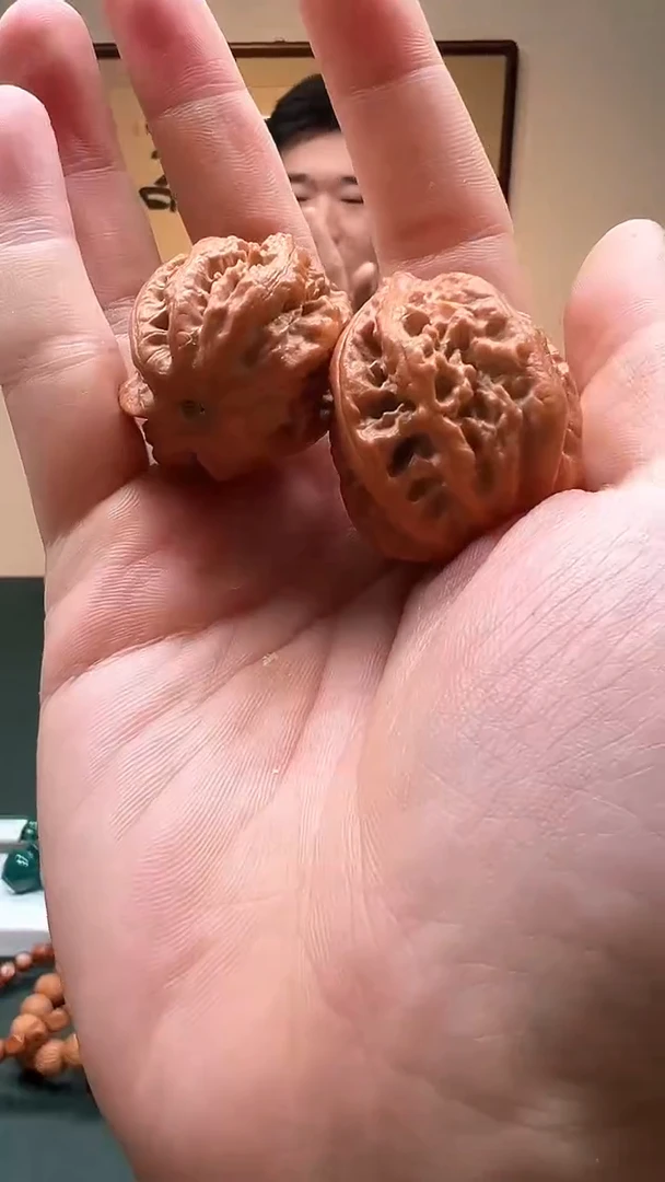 把件文玩核桃善一的文玩八棱核桃