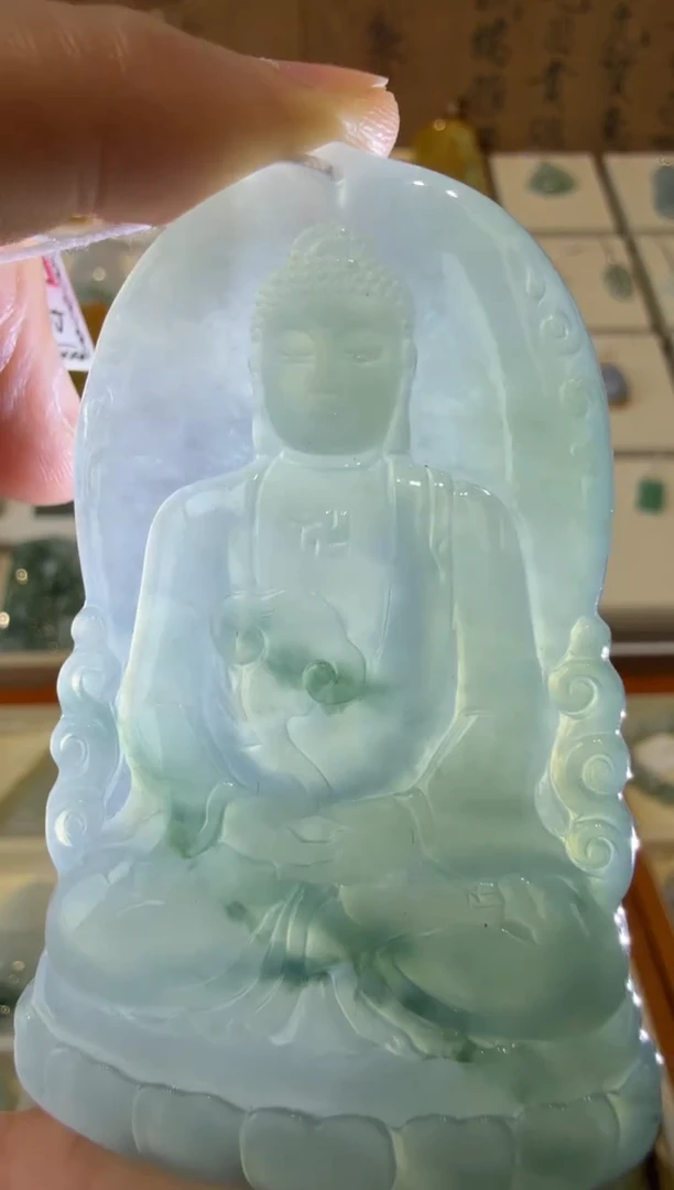 翡翠挂件未镶嵌A货翡翠多样性孤品