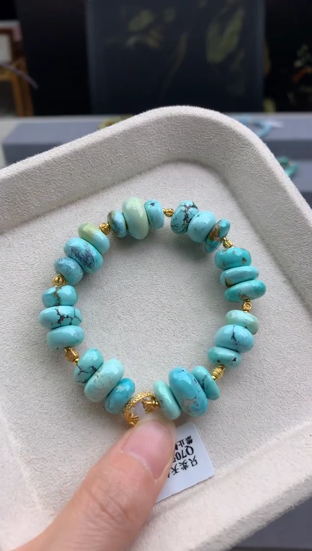 未镶嵌绿松石手串茜.F87