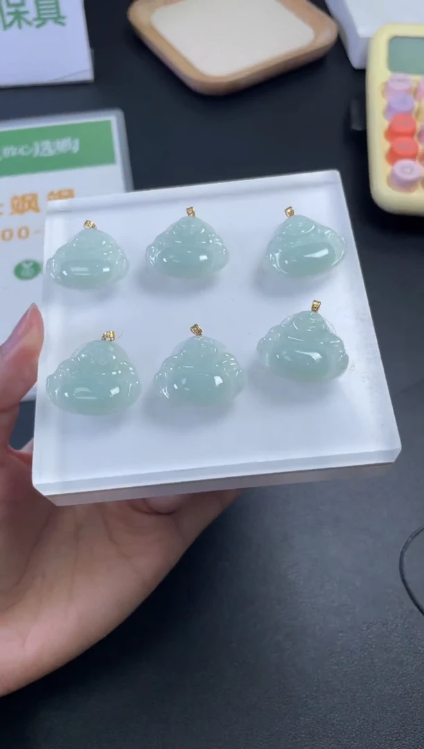 【闪购商品】翡翠吊坠(不含链)18K金镶嵌W264-YY0027多样性发一