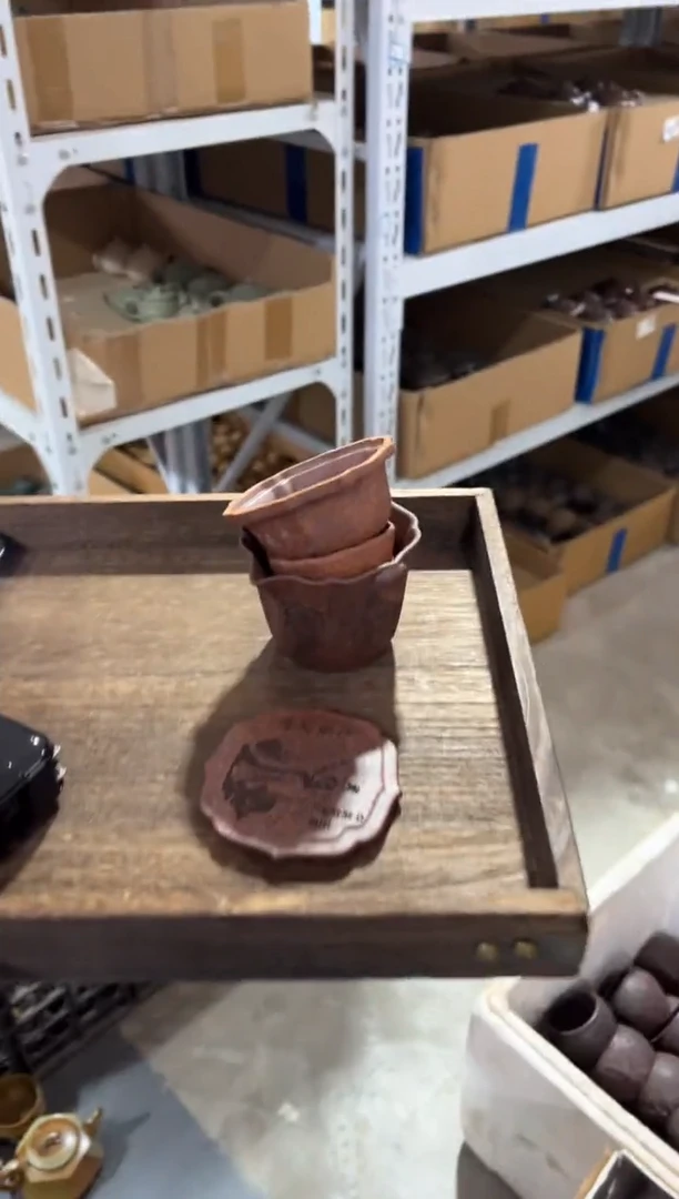 紫砂茶壶 紫砂杯子手抓