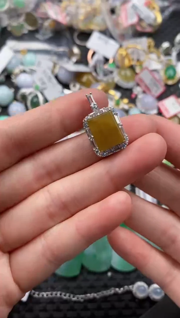 银S925镶嵌戒指翡翠333              5