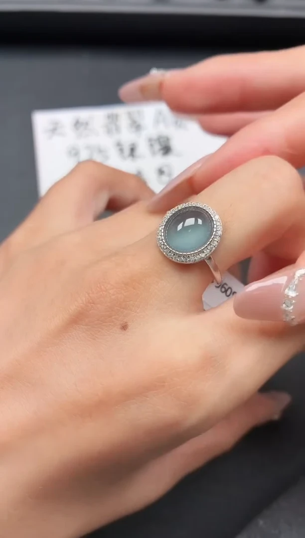 银S925镶嵌戒指翡翠1111