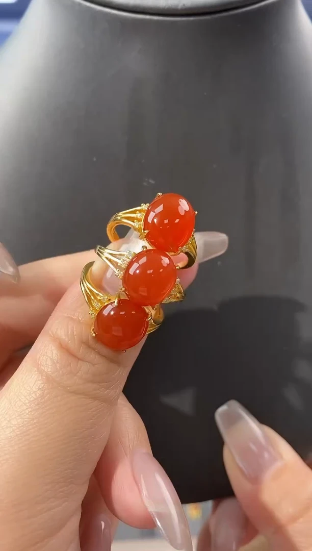 玛瑙/玉髓JZ3386银S925镶嵌多样性发货发其一